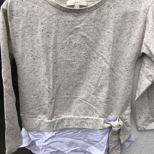 Loft Petite XXS paint spatter top